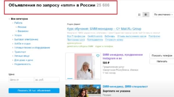авито продвижение
