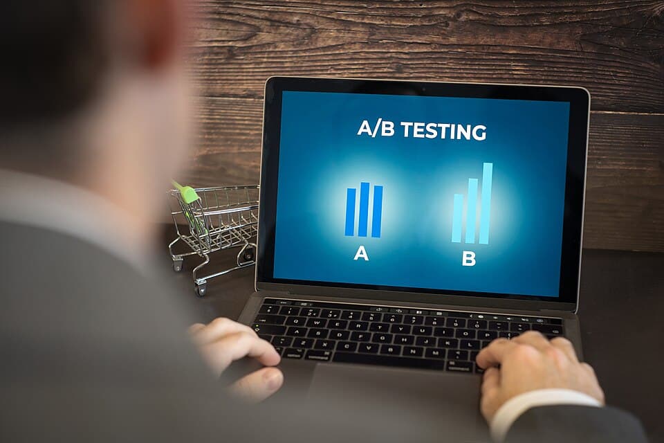 Рабочий пример A/B-теста на экране